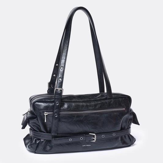 SAMO ONDOH - belt utility bag L baked black