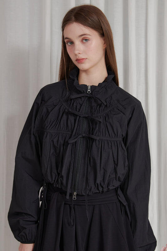 PAIN OR PLEASURE - LUCY 2WAY WINDBREAKER black