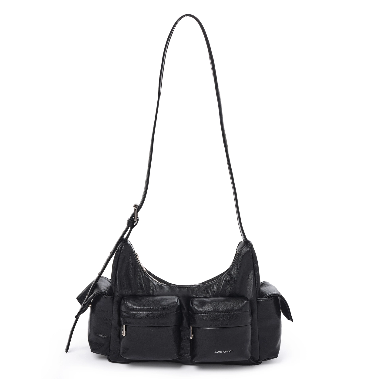 SAMO ONDOH Pocket Mug Bag M Nappa Black: Stylish & Practical SAMO ONDOH Pocket Mug Bag M Nappa Black: Stylish & Practical