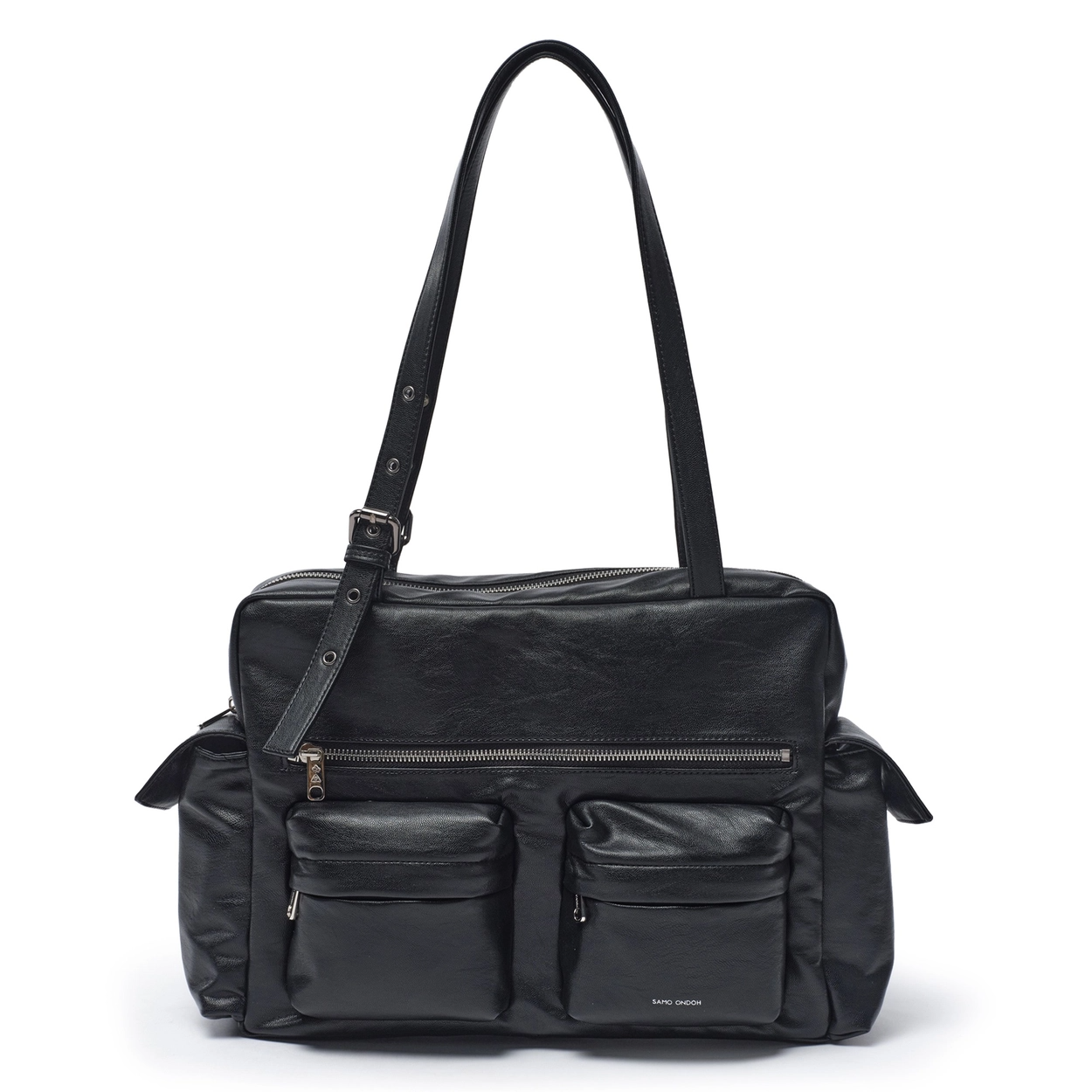 SAMO ONDOH Pocket Utility Bag L - Nappa Black: Luxurious Leather SAMO ONDOH Pocket Utility Bag L - Nappa Black: Luxurious Leather