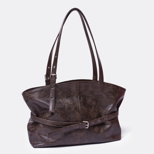 SAMO ONDOH - le belt bag L baked moca