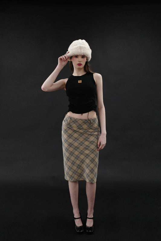 DRYROSE - CHECK MIDI SK (BEI)