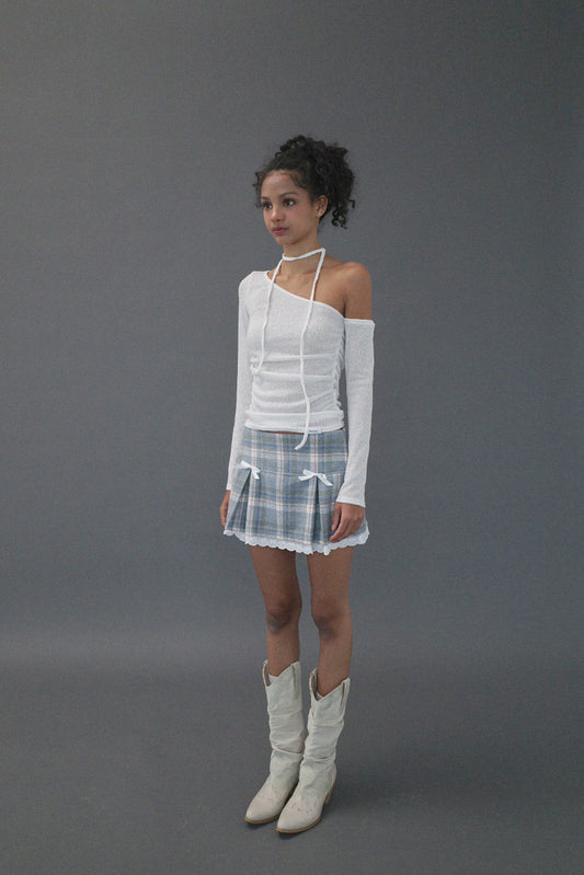 DRYROSE - CHECK RIBBON SK (BLUE)