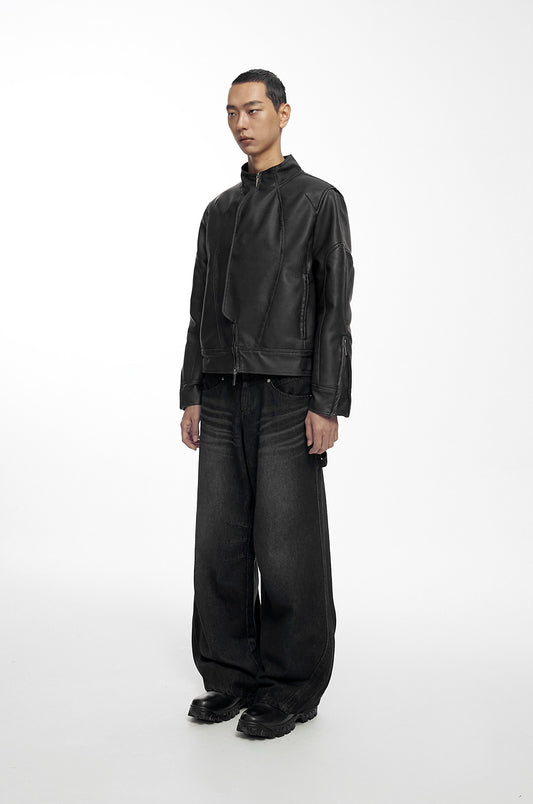 NACHE- HIGHLIGHT WASHED JEANS (UNISEX) BLACK