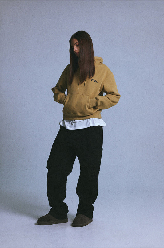 CHANCE CHANCE - CEC WOMAN HOODIE MUSTARD
