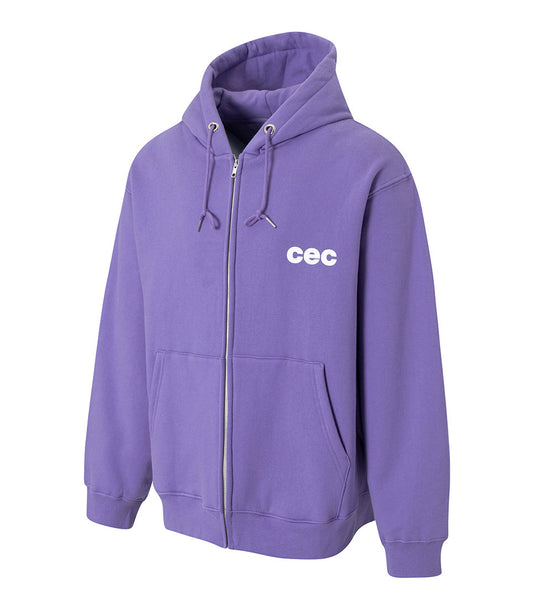CHANCE CHANCE - CEC ZIP-UP HOODIE PURPLE