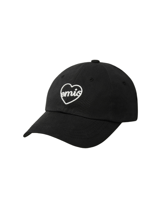 EMIS - HEART BALL CAP-BLACK/WHITE