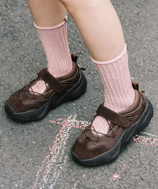 ROCKFISH WEATHERWEAR - BRYN VELCRO SNEAKERS V2 - CHOCOLATE
