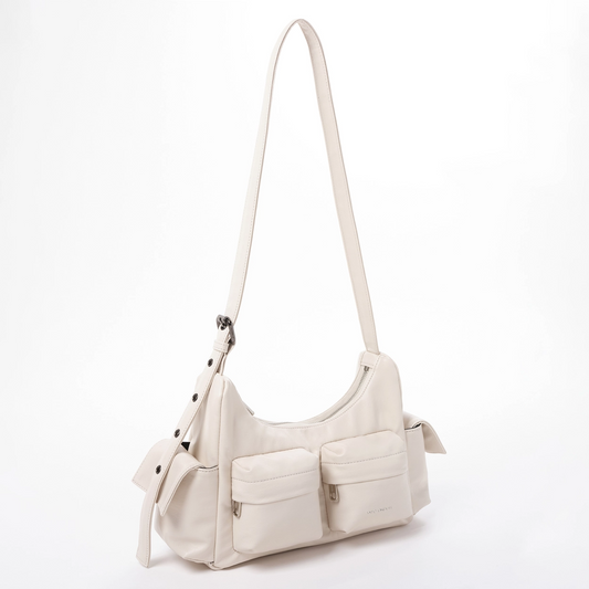 SAMO ONDOH - pocket mug bag M nappa ivory (DISPATCH IN 48HRS)