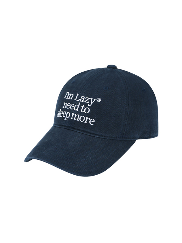 LAZY Sleep More Washing Ball Cap Navy (Karina's Pick): Stylish
