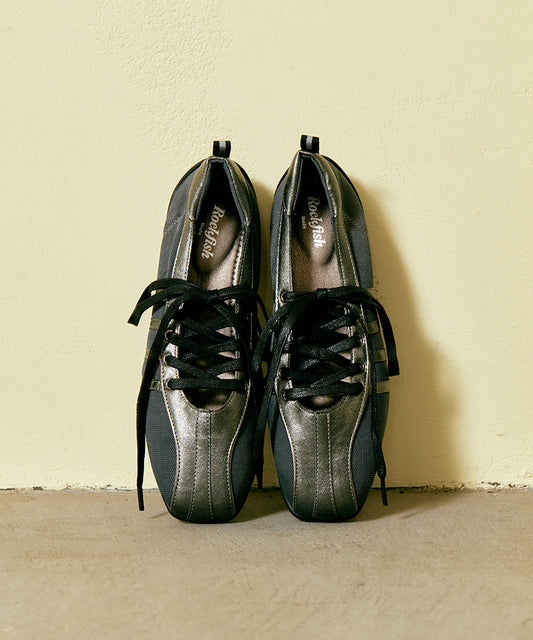 ROCKFISH WEATHERWEAR 25FW / BLISS LACEUP SNEAKERS - DARK SILVER