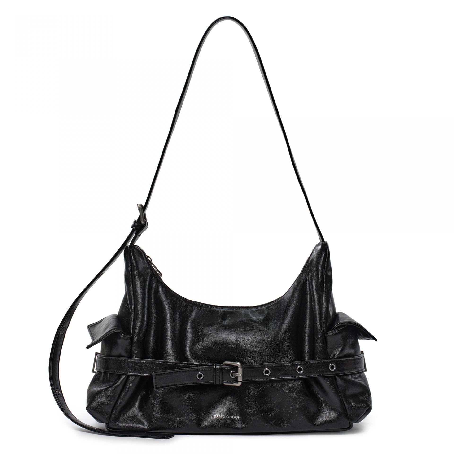 SAMO ONDOH Pocket Mug Bag M Nappa Black: Stylish & Practical Mug