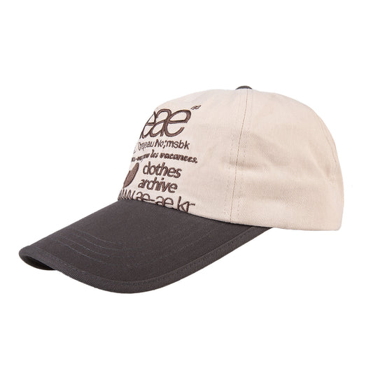 AEAE - WEB LOGO 5PANNEL CAP / CHARCOAL MOCA (Dispatch in 48hrs)