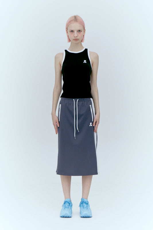 REST & RECREATION - RACER TANK TOP Black