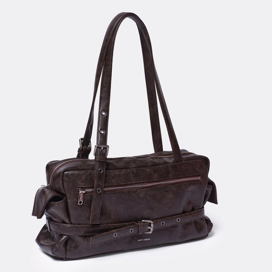 SAMO ONDOH - belt utility bag L baked moca
