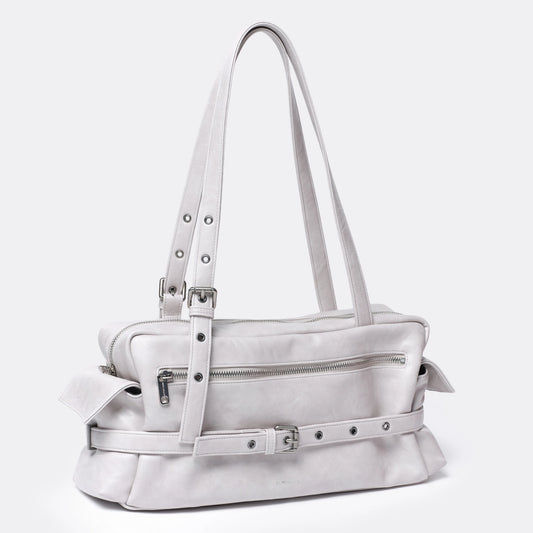 SAMO ONDOH - belt utility bag L baked powder