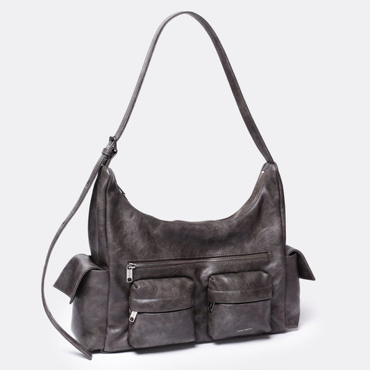 SAMO ONDOH - pocket mug bag L baked gray
