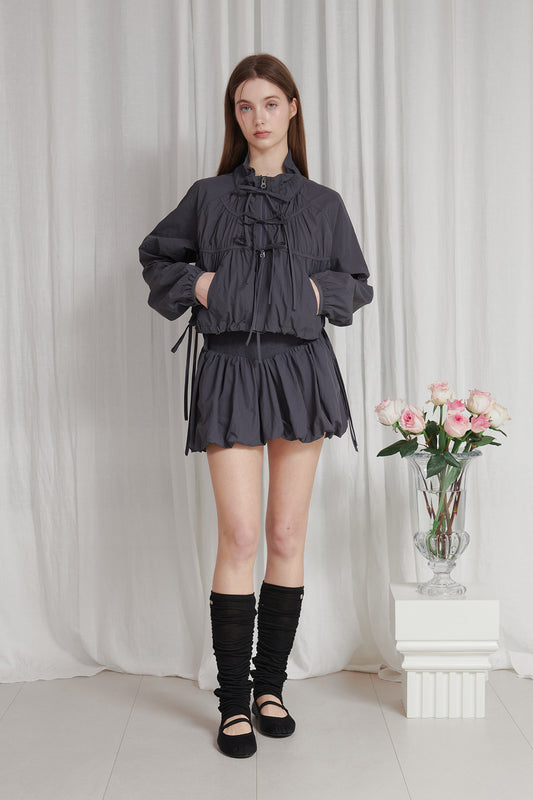 PAIN OR PLEASURE - LUCY 2WAY WINDBREAKER charcoal