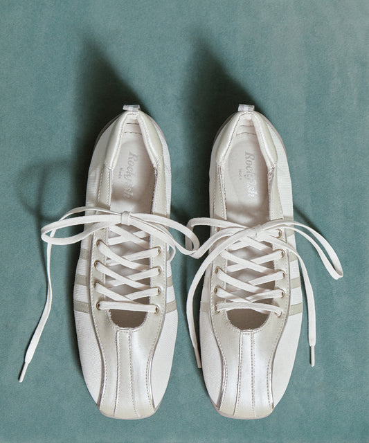 ROCKFISH WEATHERWEAR 25FW / BLISS LACEUP SNEAKERS - CREAM PEARL