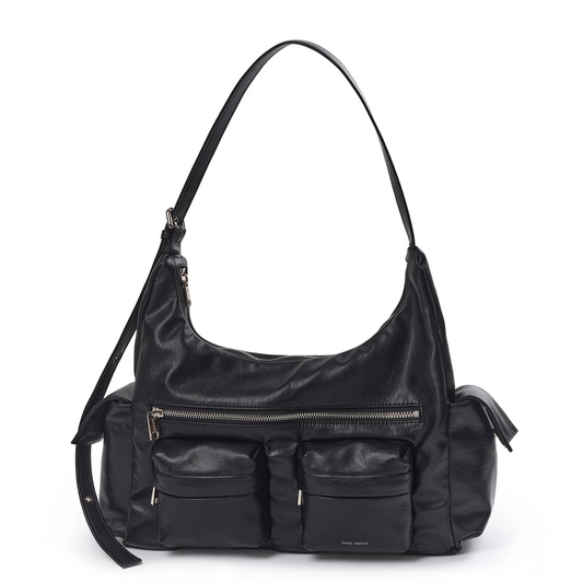 SAMO ONDOH - pocket mug bag L nappa black (DISPATCH IN 48HRS)