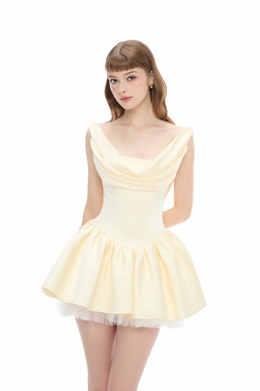 JUBIN - CHERIE DRESS IVORY (Dispatch in 48hrs)