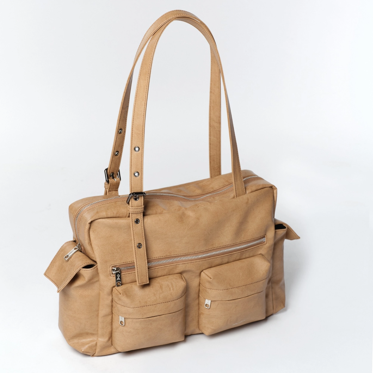 SAMO ONDOH - pocket utility bag L brushed brown sugar