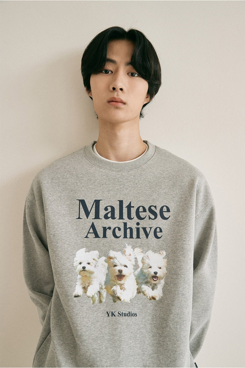 WAIKEI -  Maltese archive sweatshirts GREY