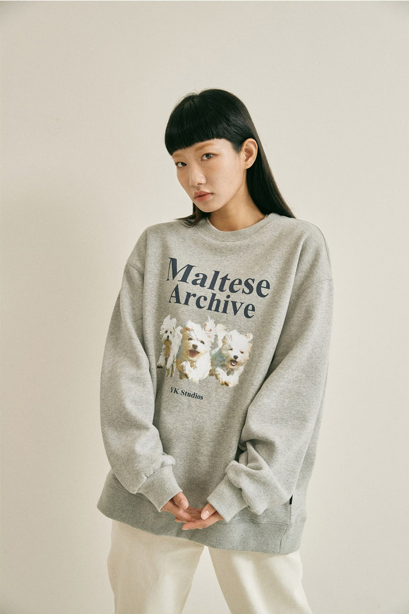 WAIKEI -  Maltese archive sweatshirts GREY