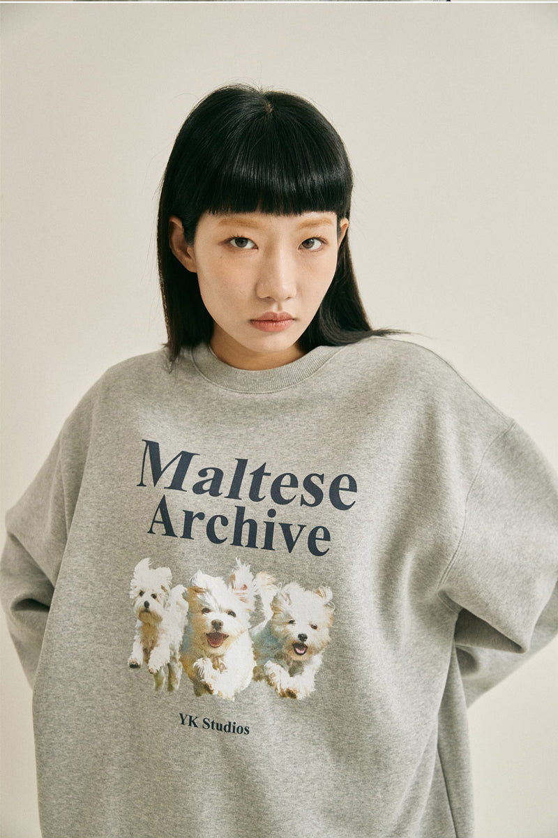 WAIKEI -  Maltese archive sweatshirts GREY