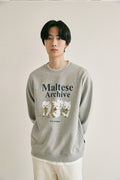 WAIKEI -  Maltese archive sweatshirts GREY