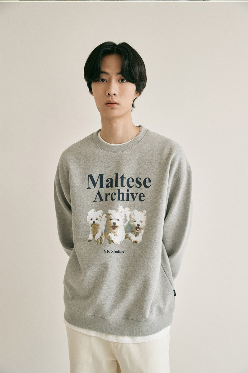 WAIKEI -  Maltese archive sweatshirts GREY