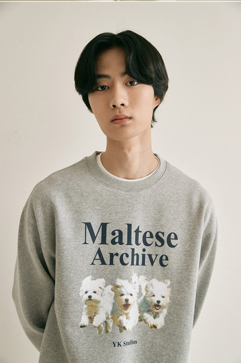 WAIKEI -  Maltese archive sweatshirts GREY