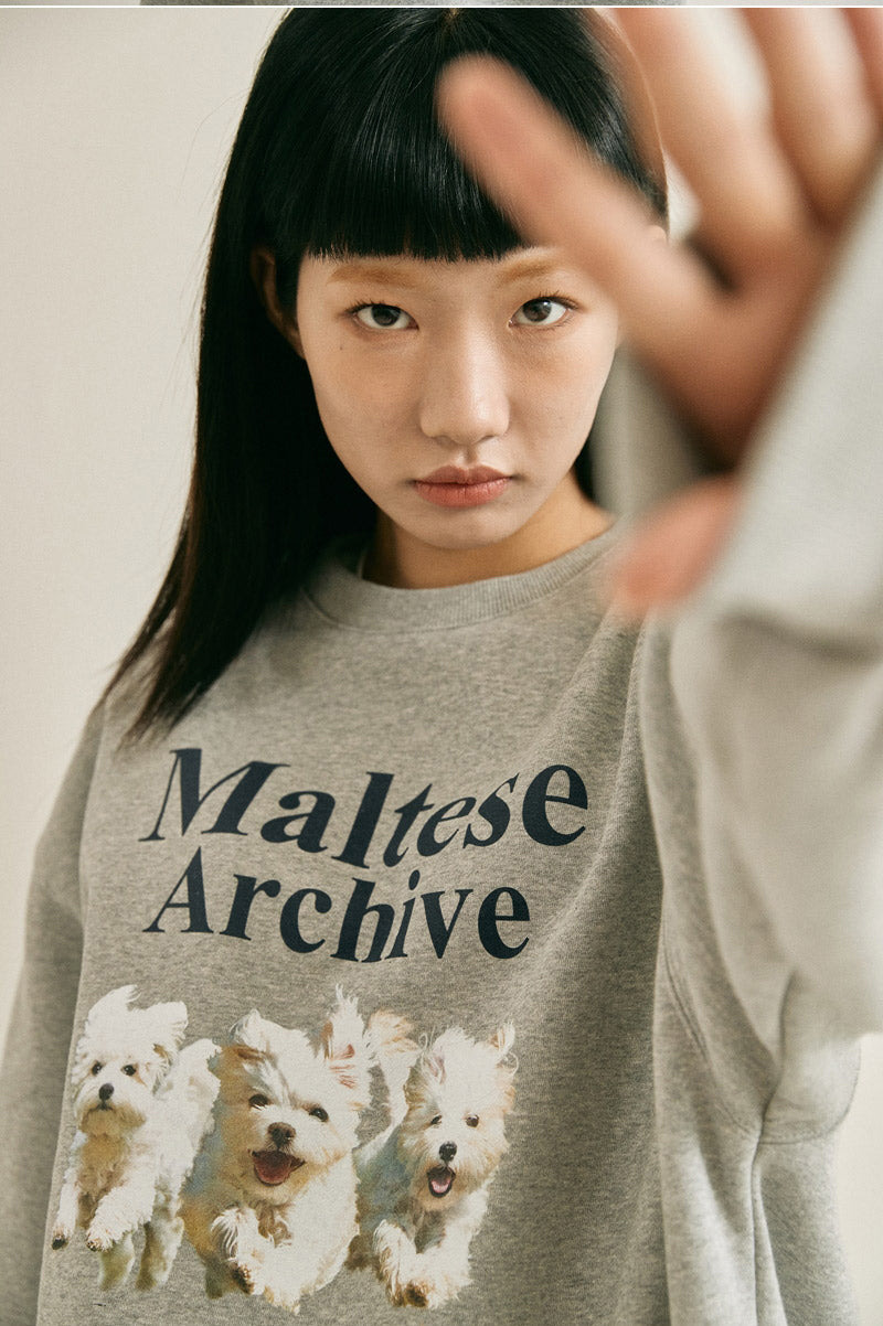 WAIKEI -  Maltese archive sweatshirts GREY