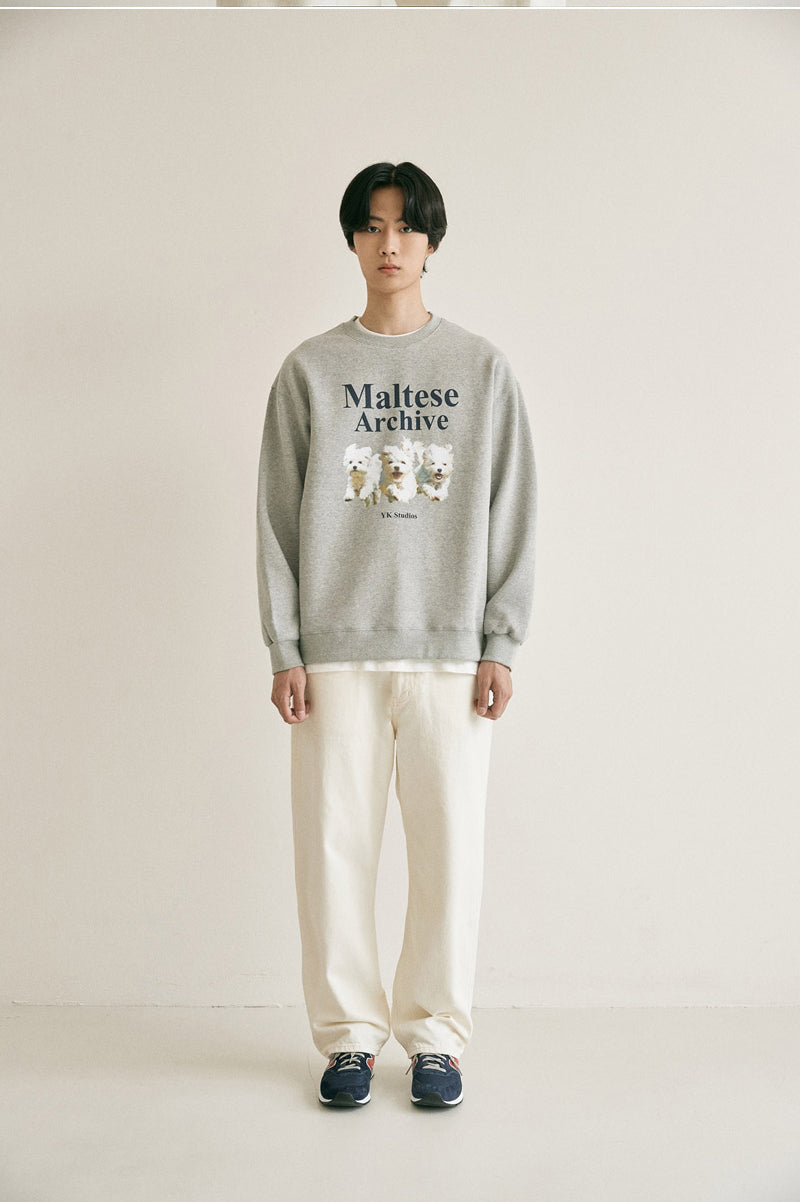 WAIKEI -  Maltese archive sweatshirts GREY