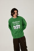 WAIKEI -  Maltese archive sweatshirts MOSS GREEN