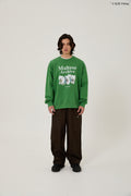 WAIKEI -  Maltese archive sweatshirts MOSS GREEN