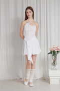 PAIN OR PLEASURE -  ORCHID TUBE DRESS white