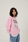 WAIKEI -  Maltese archive sweatshirts LIGHT PINK