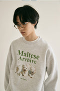 WAIKEI -  Maltese Archives Man to Man Melange White