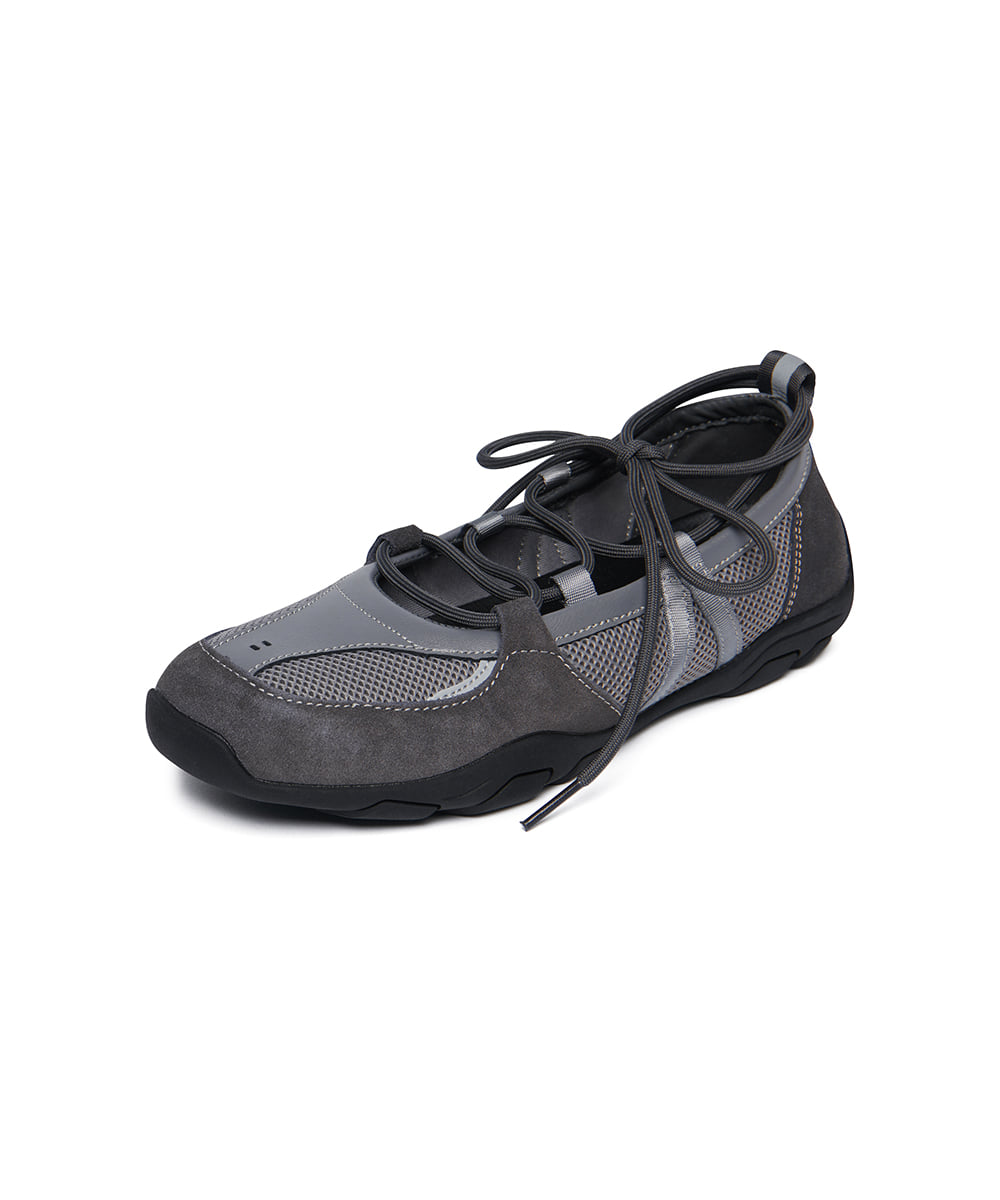 ROCKFISH WEATHERWEAR - NICOLE WEAVING LACEUP SNEAKERS - GREY (Dispatch in 48hrs)