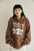 WAIKEI -  Maltese archive hood BROWN