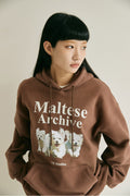 WAIKEI -  Maltese archive hood BROWN