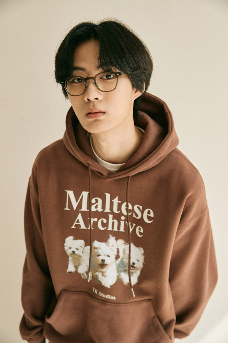 WAIKEI -  Maltese archive hood BROWN