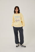 WAIKEI -  Maltese archive sweatshirts LIGHT YELLOW