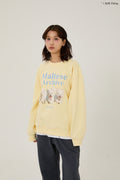 WAIKEI -  Maltese archive sweatshirts LIGHT YELLOW