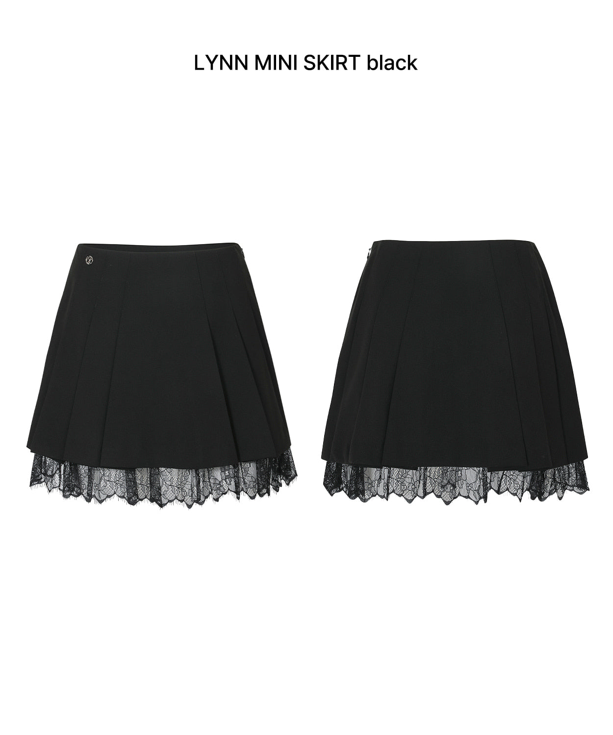 PAIN OR PLEASURE -  LYNN MINI SKIRT black