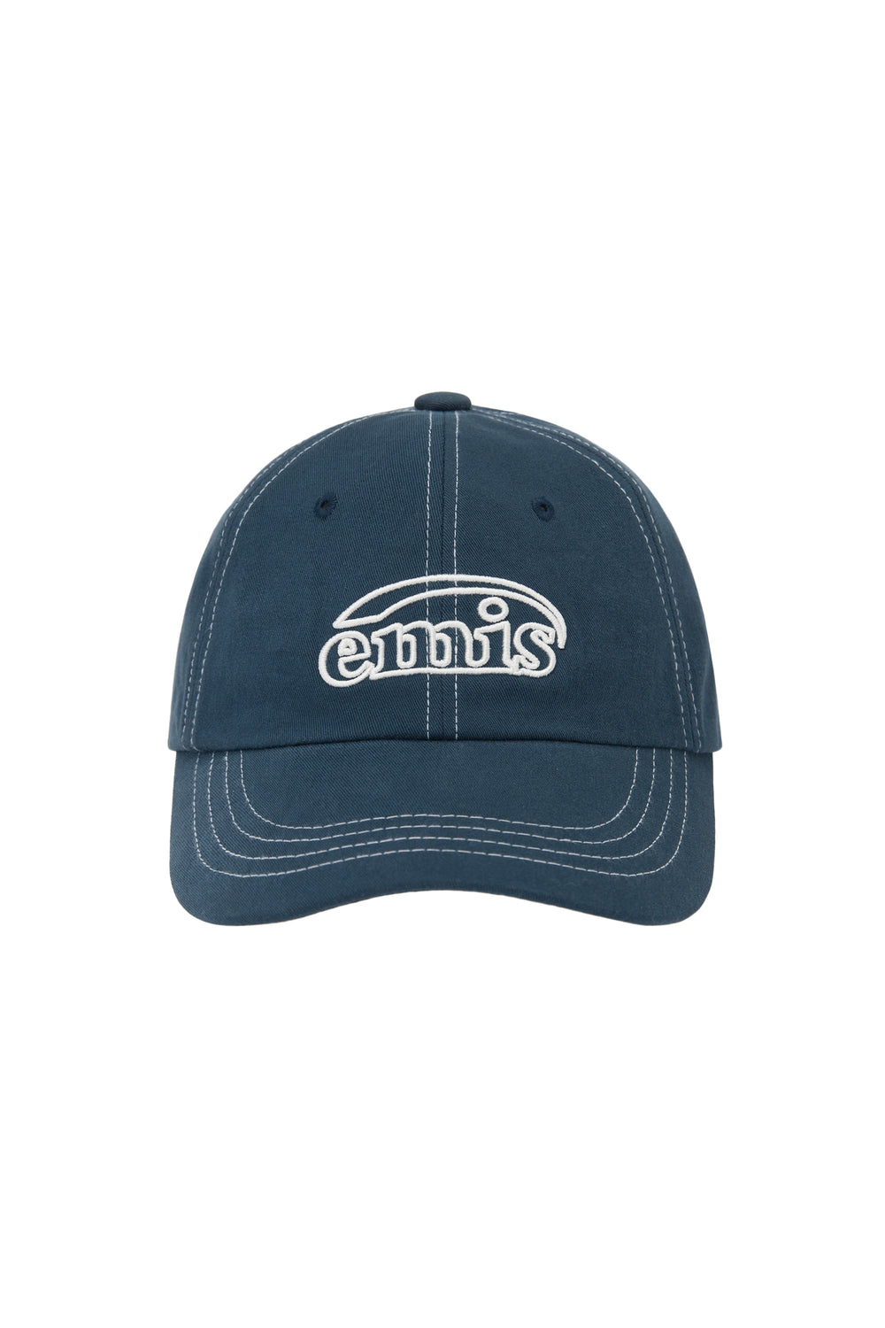 EMIS - WHITE STITCH BALL CAP-NAVY