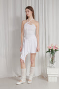 PAIN OR PLEASURE -  ORCHID TUBE DRESS white