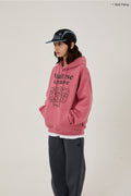 WAIKEI -  Maltese archive line graphic hood DUST PINK