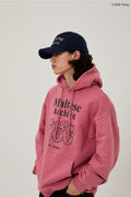 WAIKEI -  Maltese archive line graphic hood DUST PINK